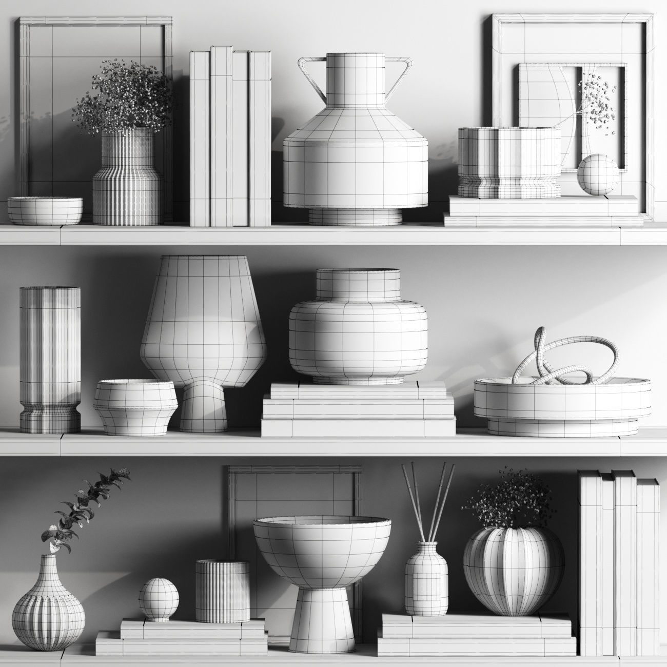 Decor set 87 3D model_6