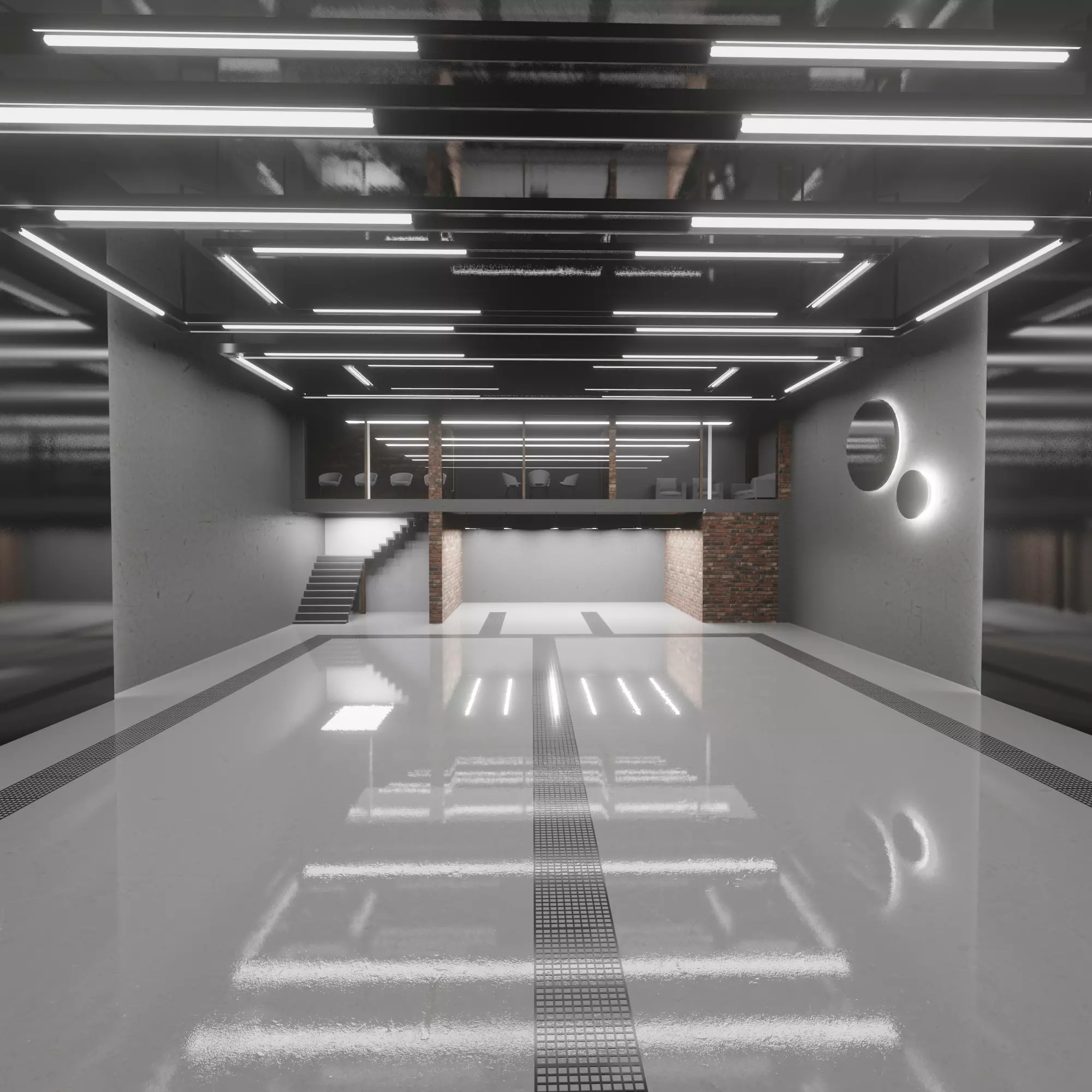 Warehouse loft 3D model