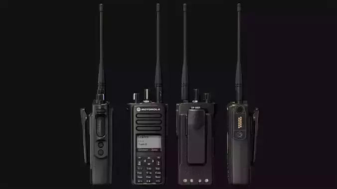 Motorola DP 4801 Radio Low-poly 3D model