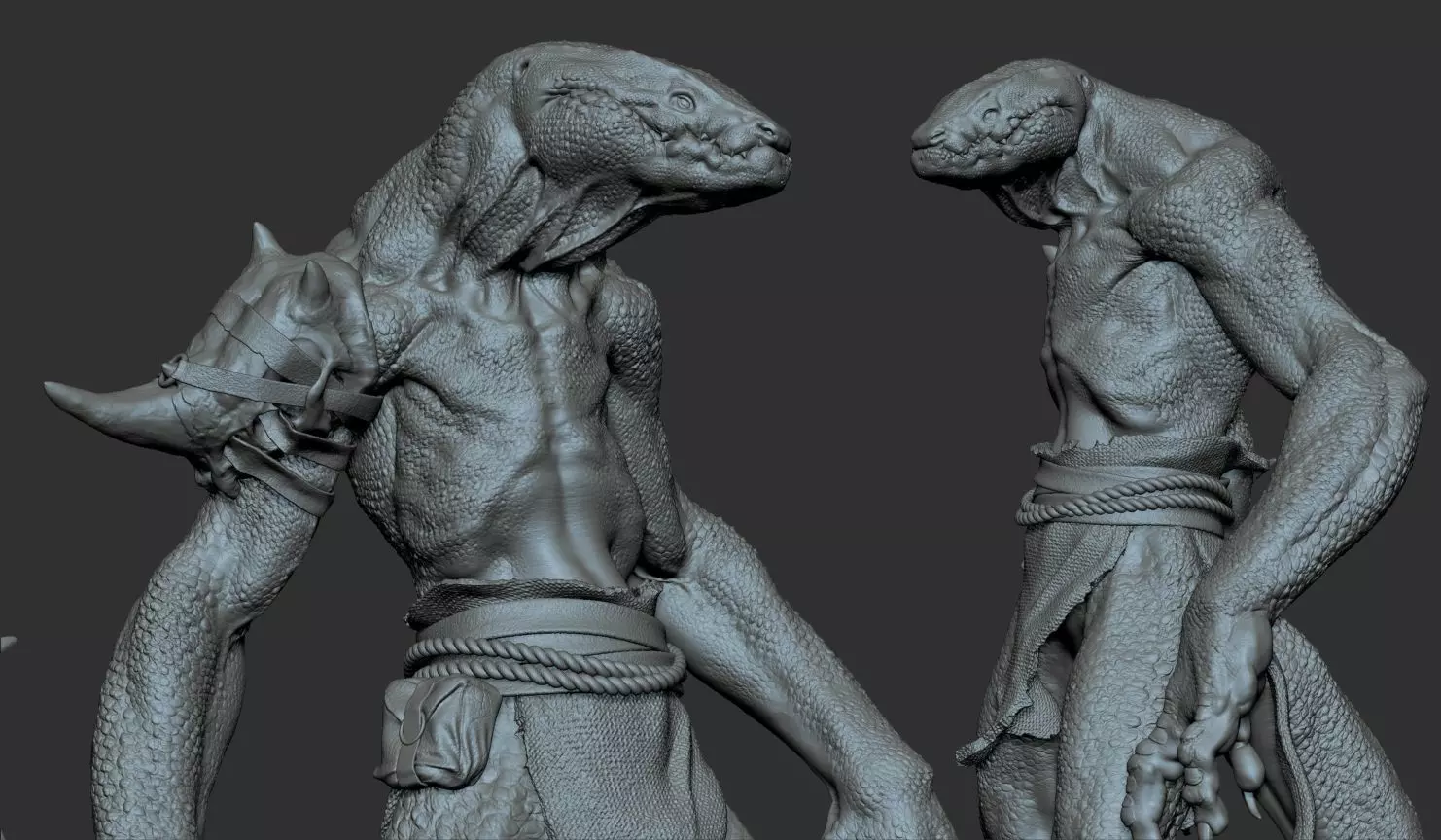 Lizardman - Presupported 3D model_0