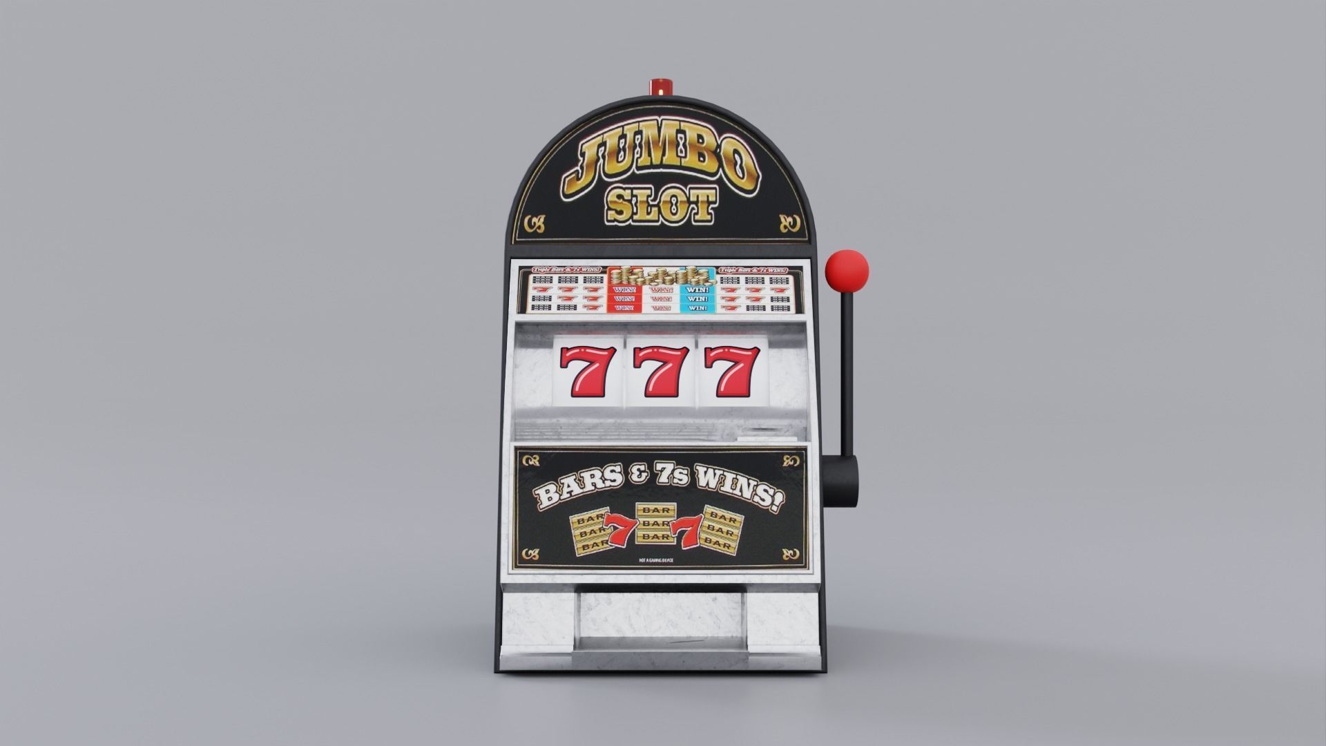 Slot Machine Low-poly 3D model_3