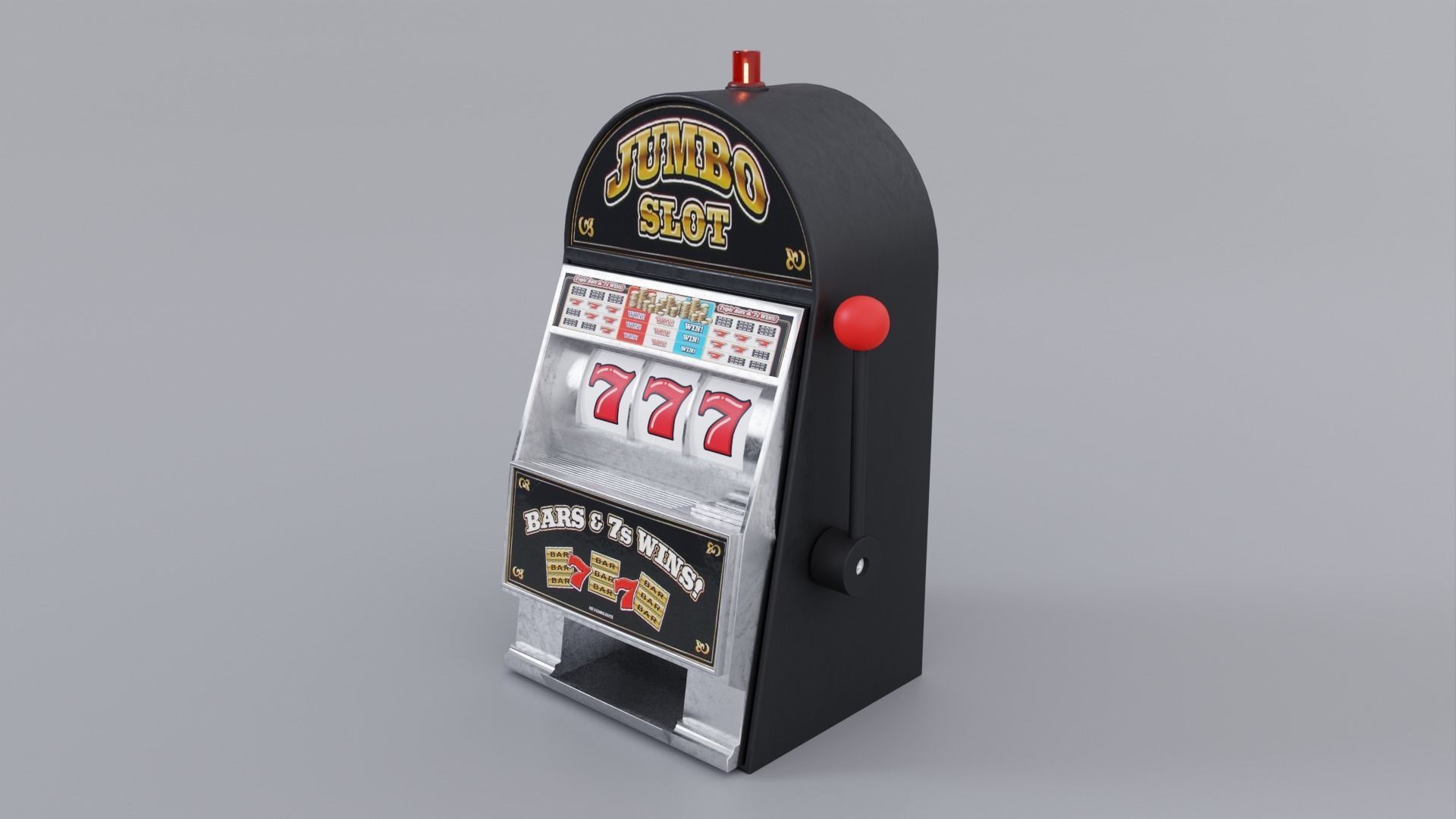Slot Machine Low-poly 3D model_2