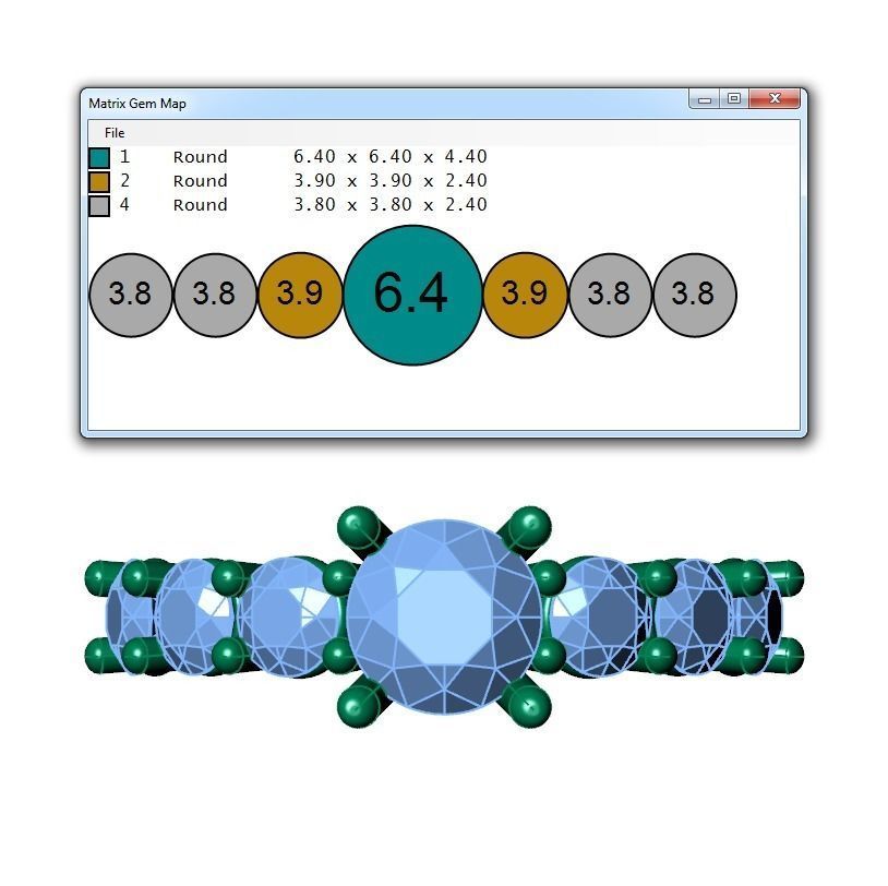 Ring112 diamond engagement ring gold 3D print model_6
