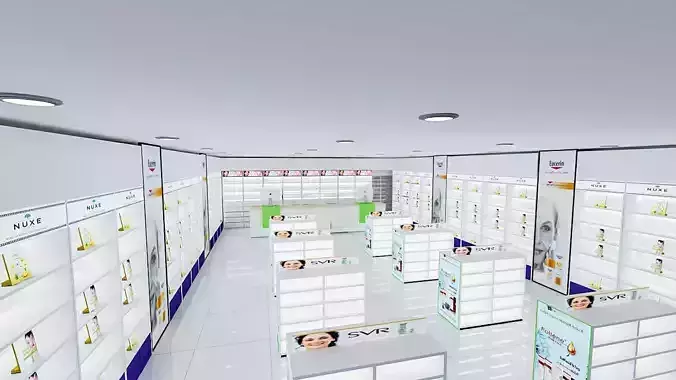 pharmacy stand wood 43434