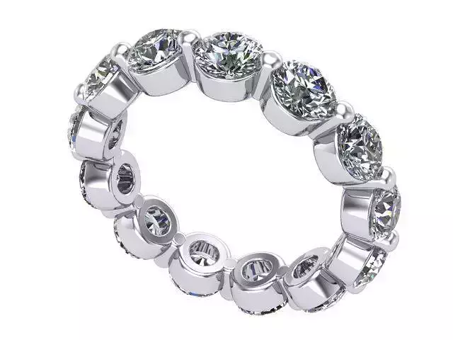 Round Diamonds Eternity Band