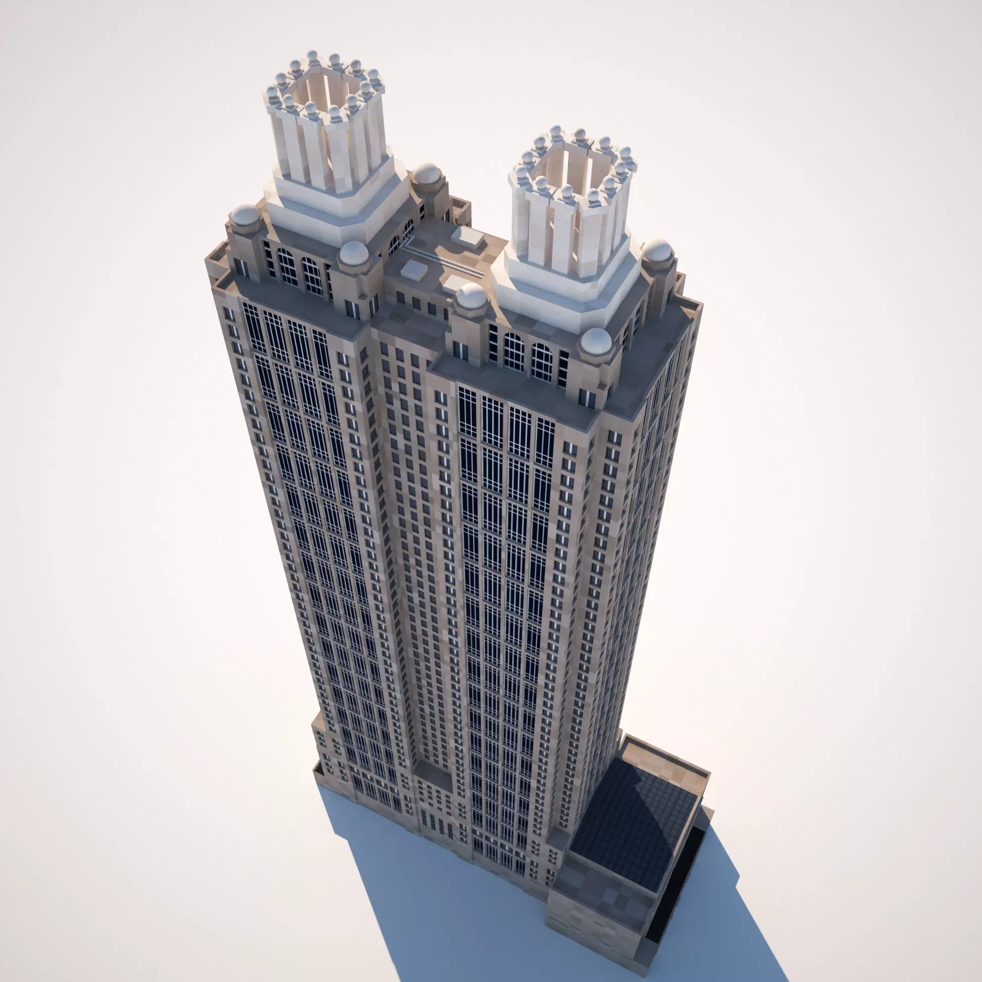 191 Peachtree Tower 3D model_0
