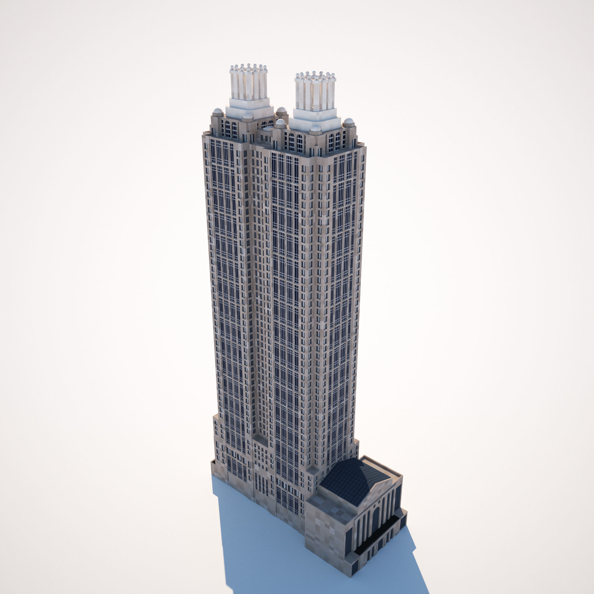 191 Peachtree Tower 3D model_3
