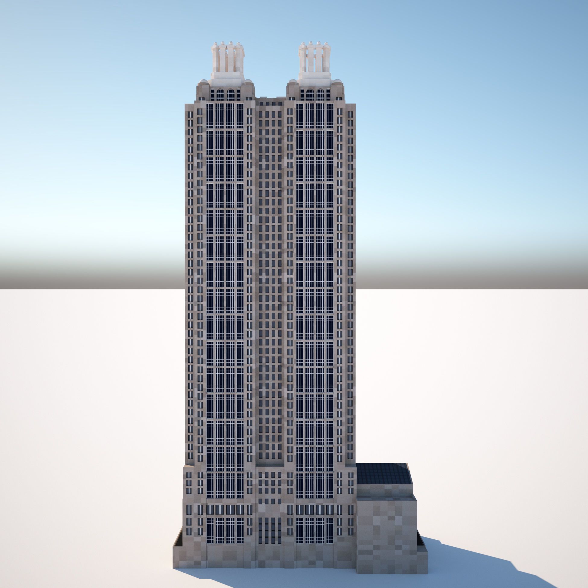 191 Peachtree Tower 3D model_1