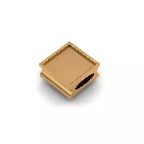 Jewelry square brass bead