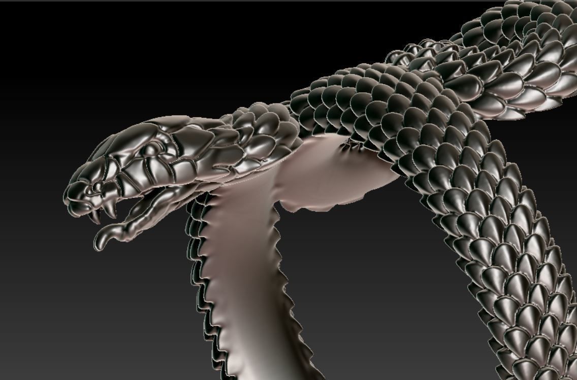 Snake Ring New 3D print model_1