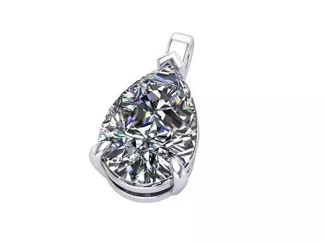 Pear Diamond Pendant