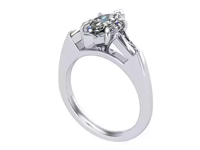 Marquise Cut Diamond Ring