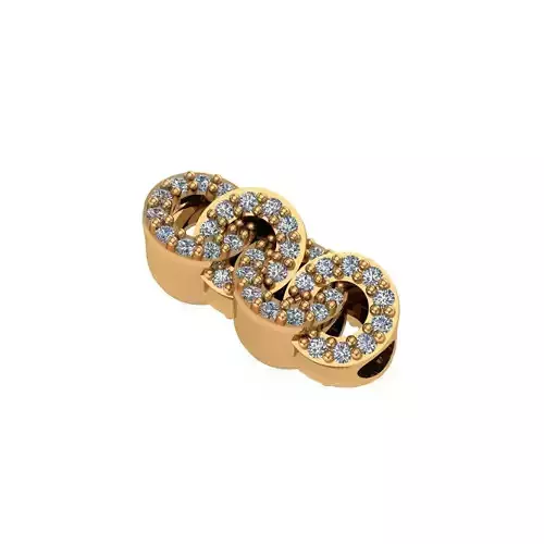 Jewelry gold ring with diamonds