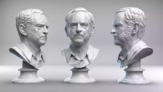 Jeremy Corbyn Bust 3D print model