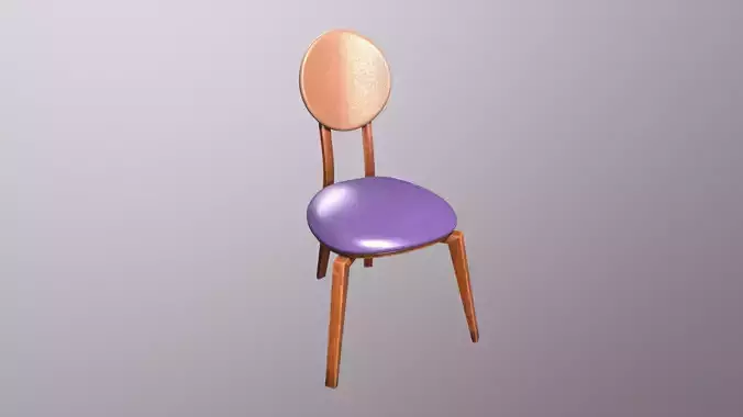  Contemporary Round Chair 3D model