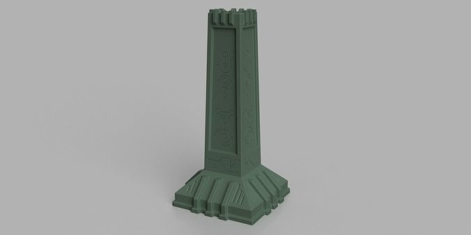 Warhammer Necron Tabletop Obelisk model for 3D Printing 3D print model