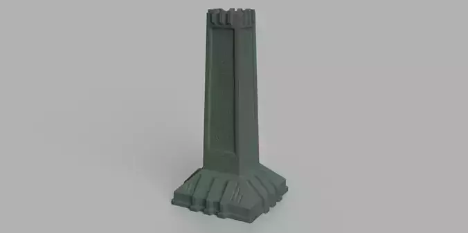 Warhammer Necron Tabletop Obelisk model for 3D Printing 3D print model