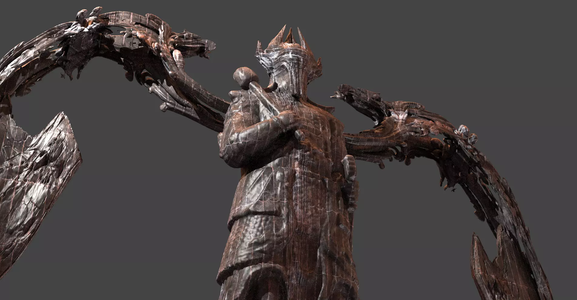 Ancient Giant Statue 2 3D model