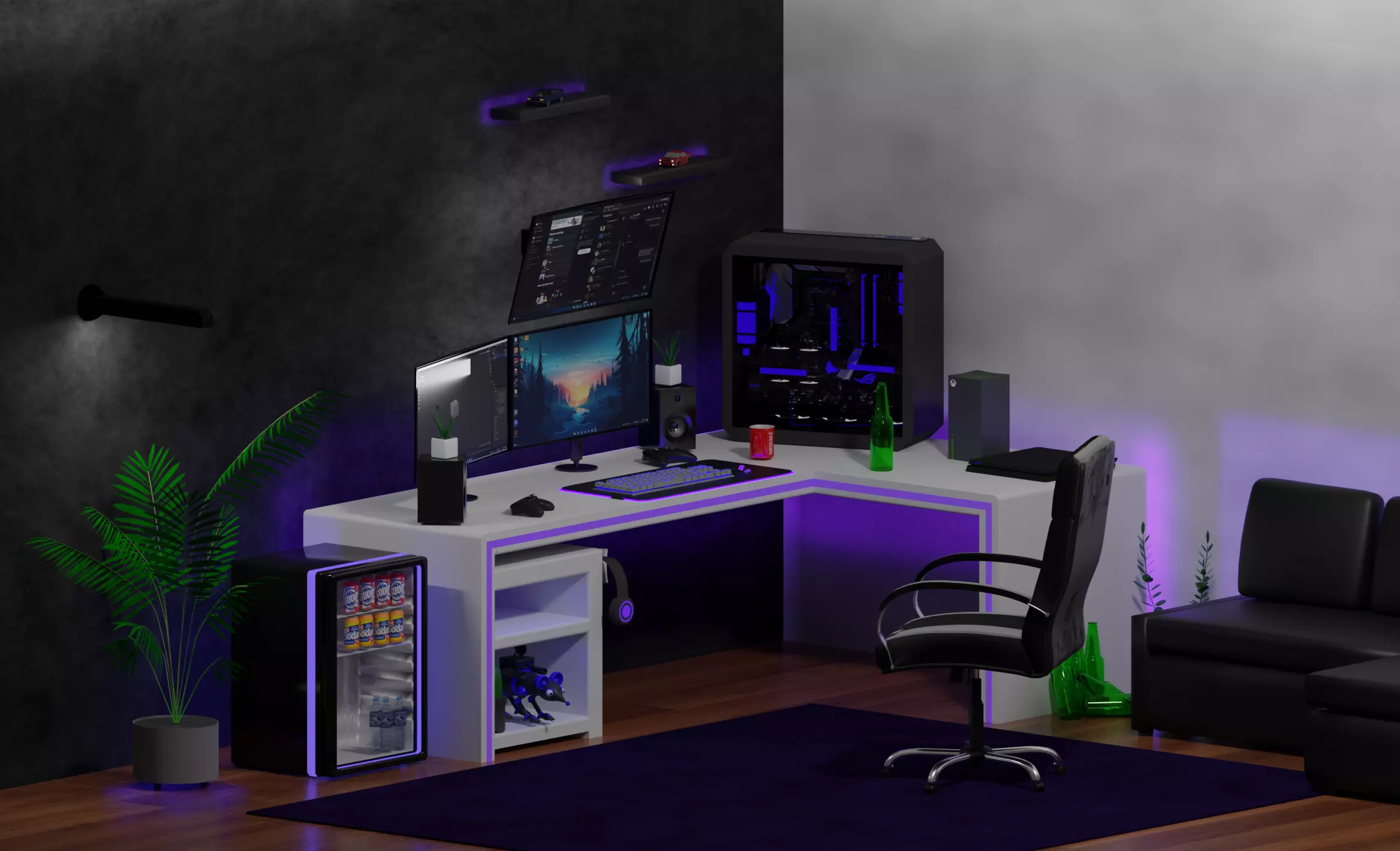 Gaming Room 3D model_0