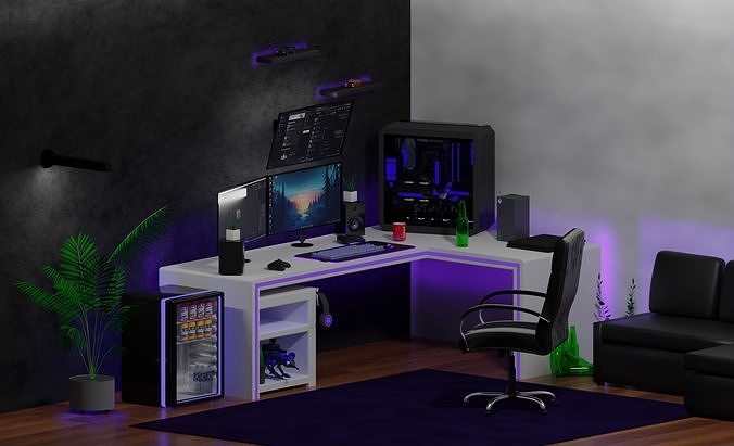 Gaming Room 3D model