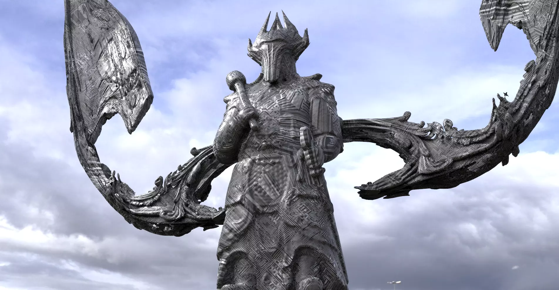 Ancient Giant Statue 3 3D model
