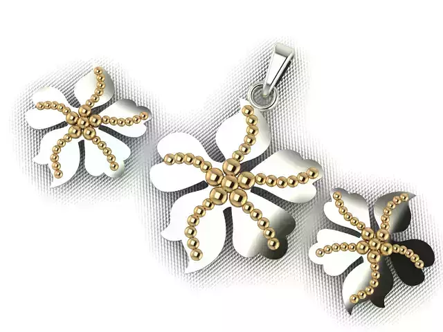 Flower Pendant set