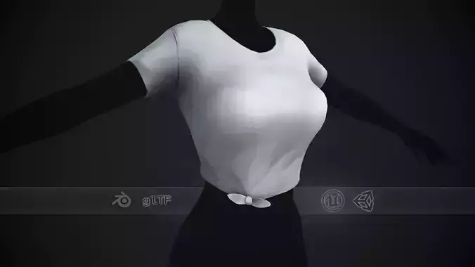 Female White T-Shirt Style 3 