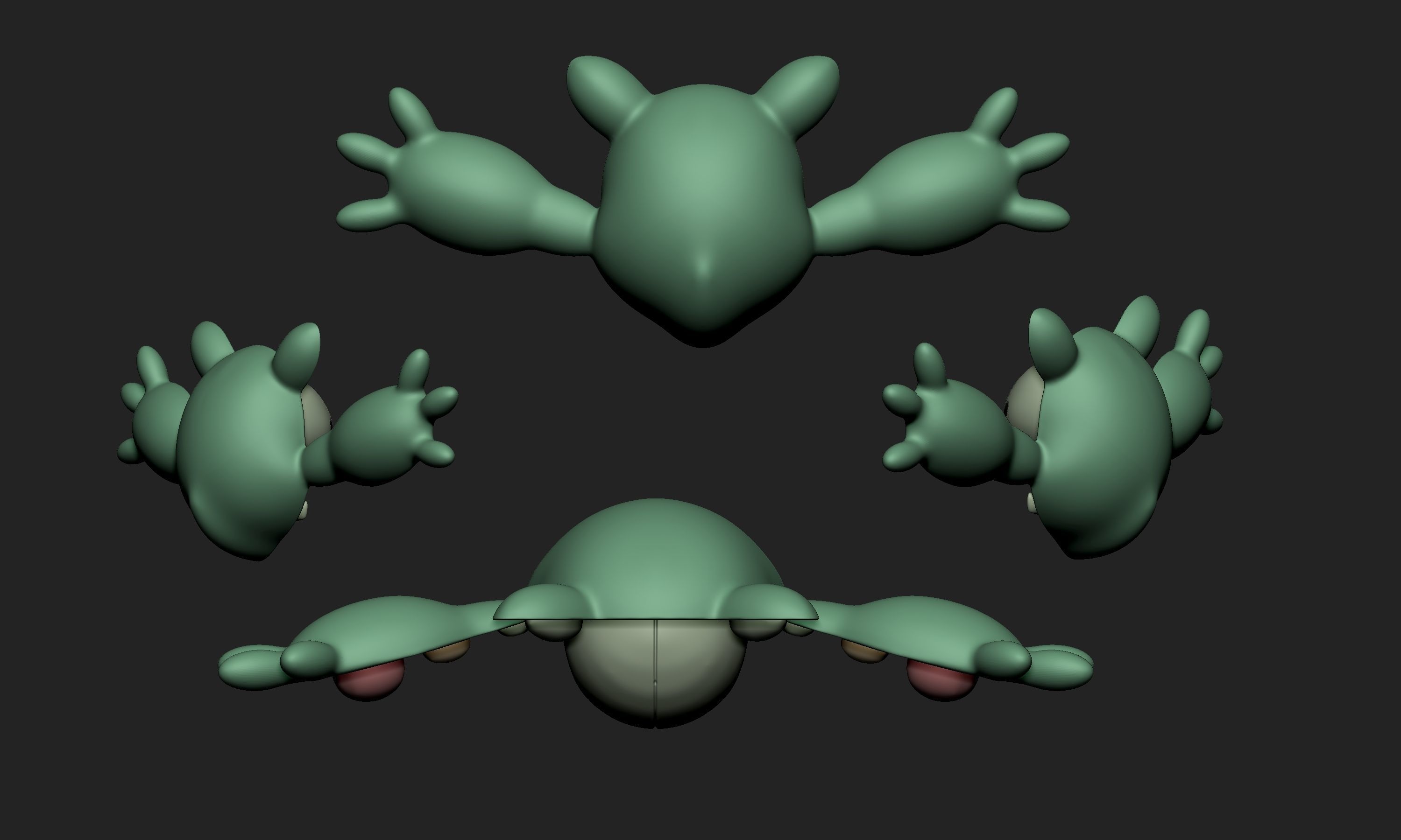 Pokemon - Reuniclus 3D print model_2