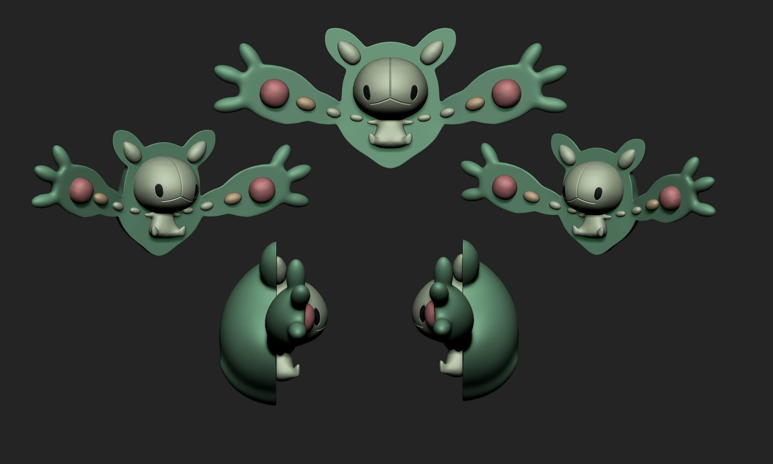 Pokemon - Reuniclus 3D print model_3