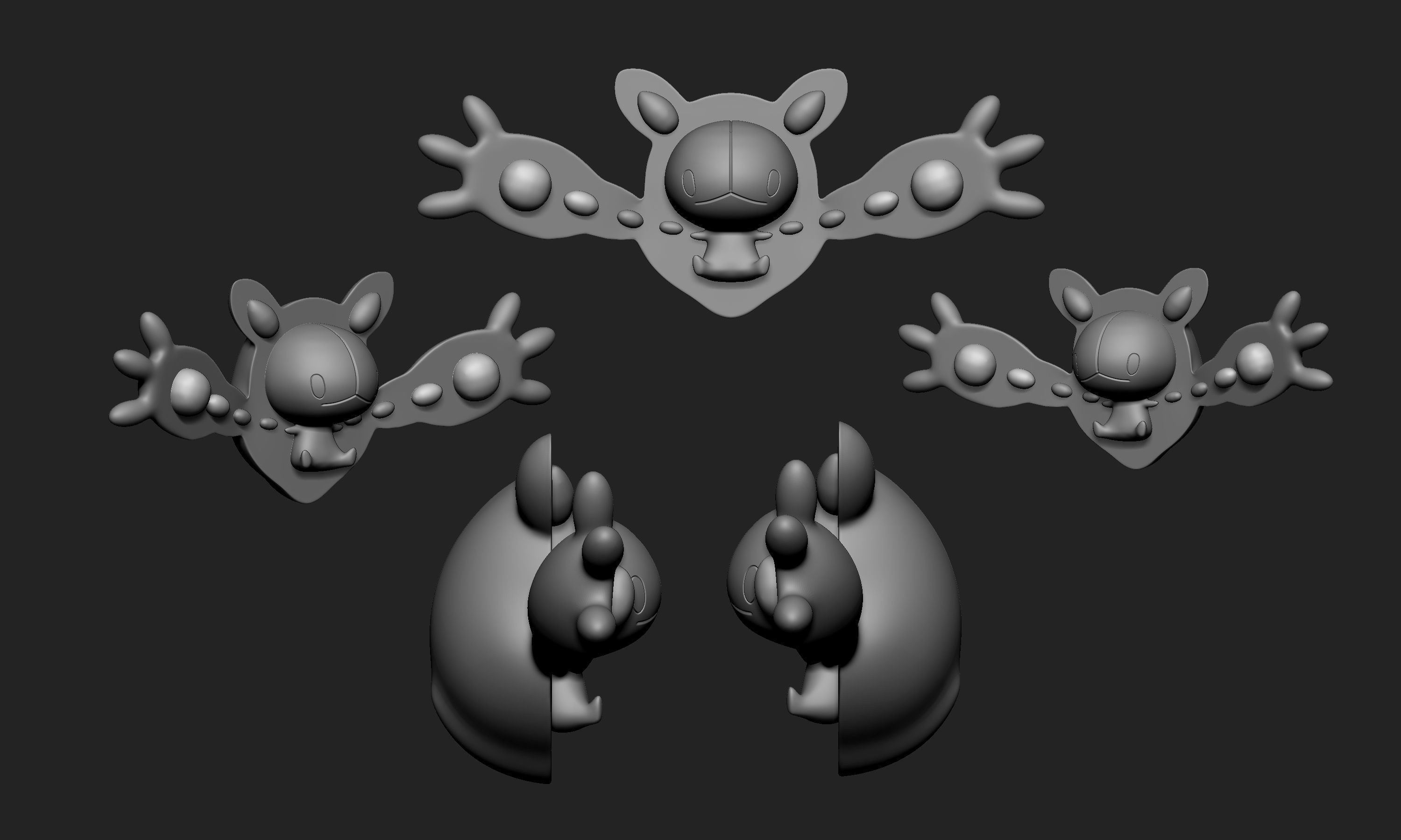 Pokemon - Reuniclus 3D print model_4