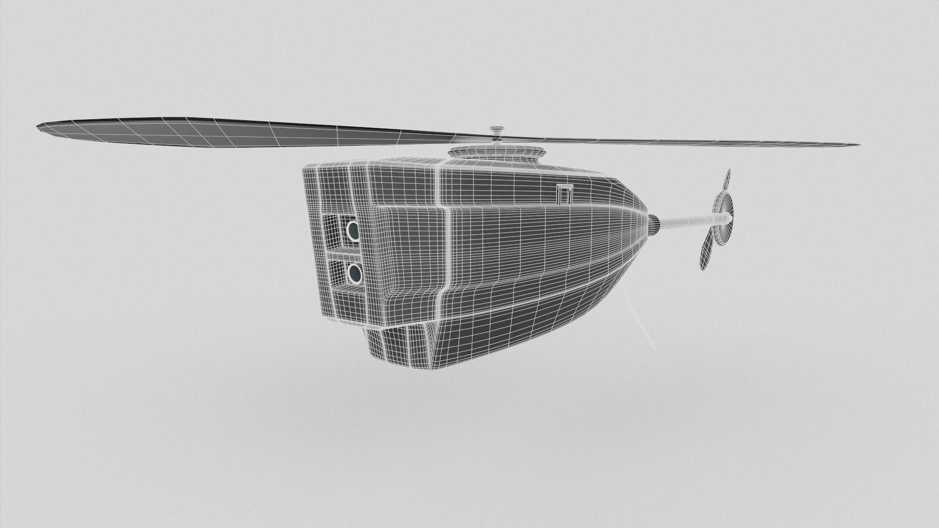 Black Hornet Nano UAV Micro Drone 3D model_19