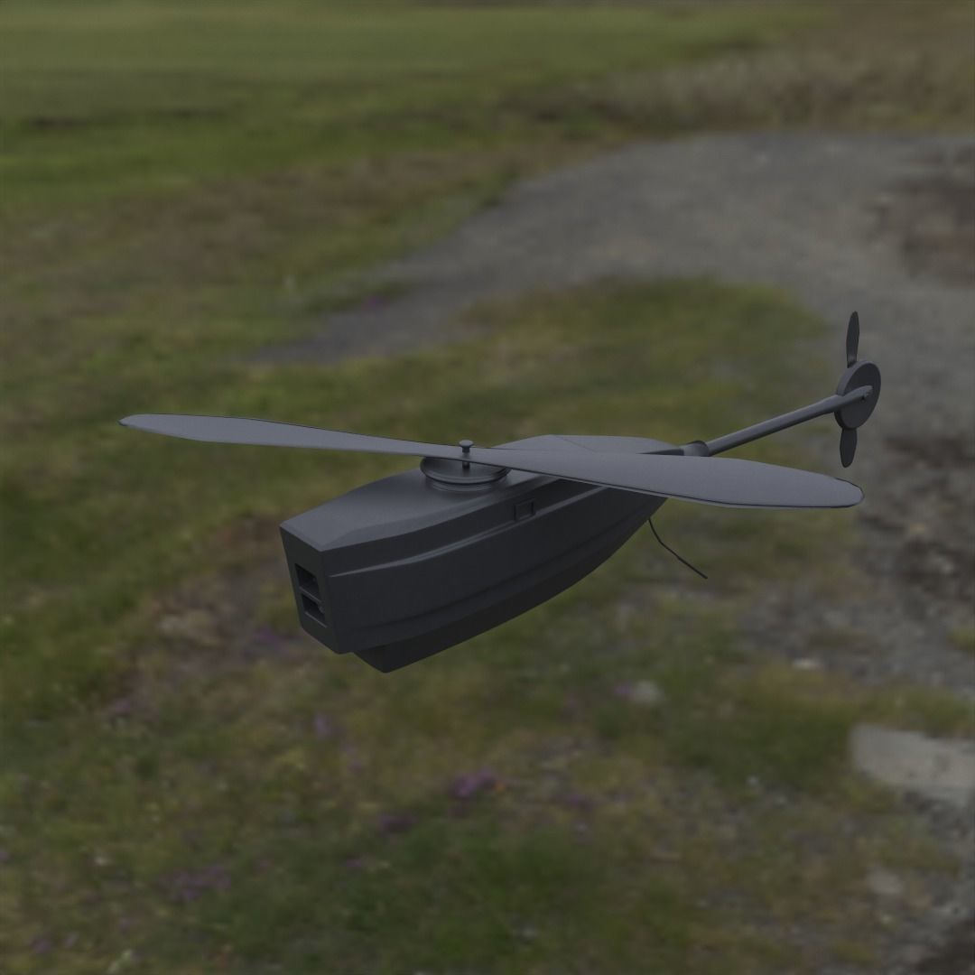 Black Hornet Nano UAV Micro Drone 3D model_23