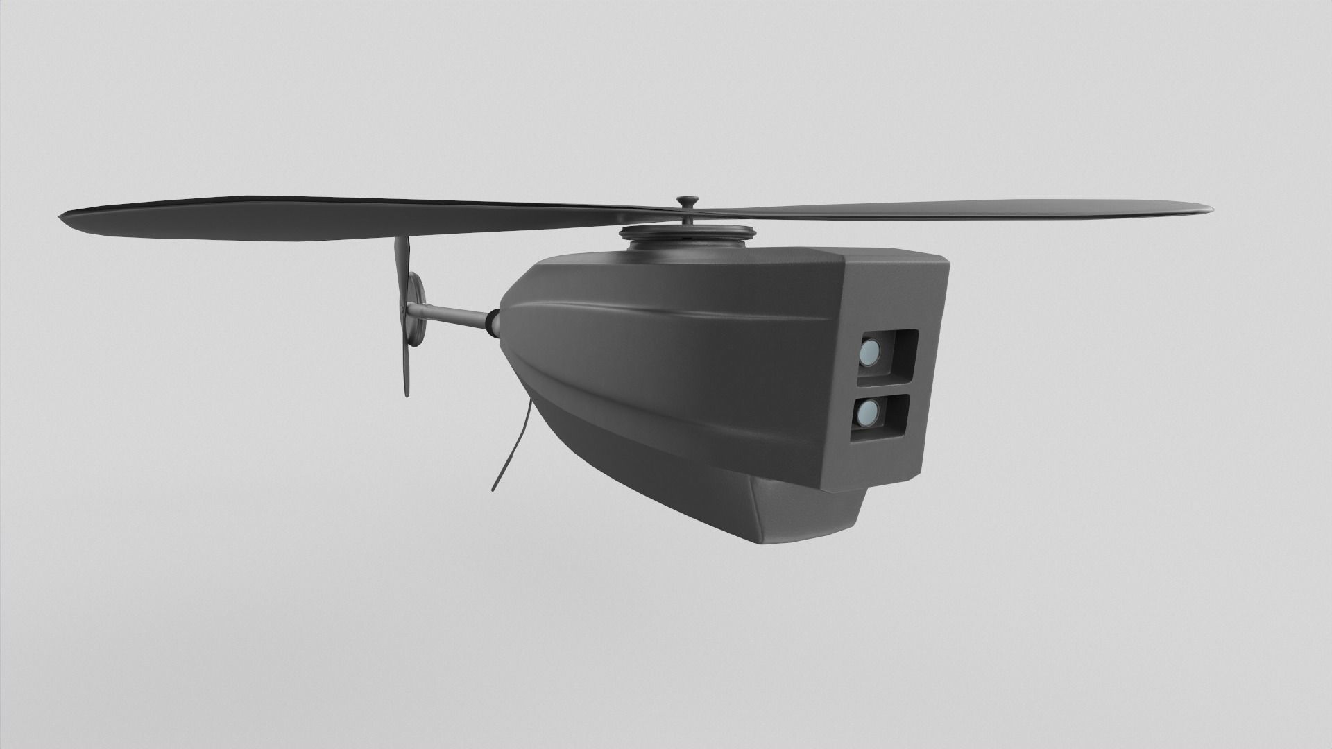 Black Hornet Nano UAV Micro Drone 3D model_11