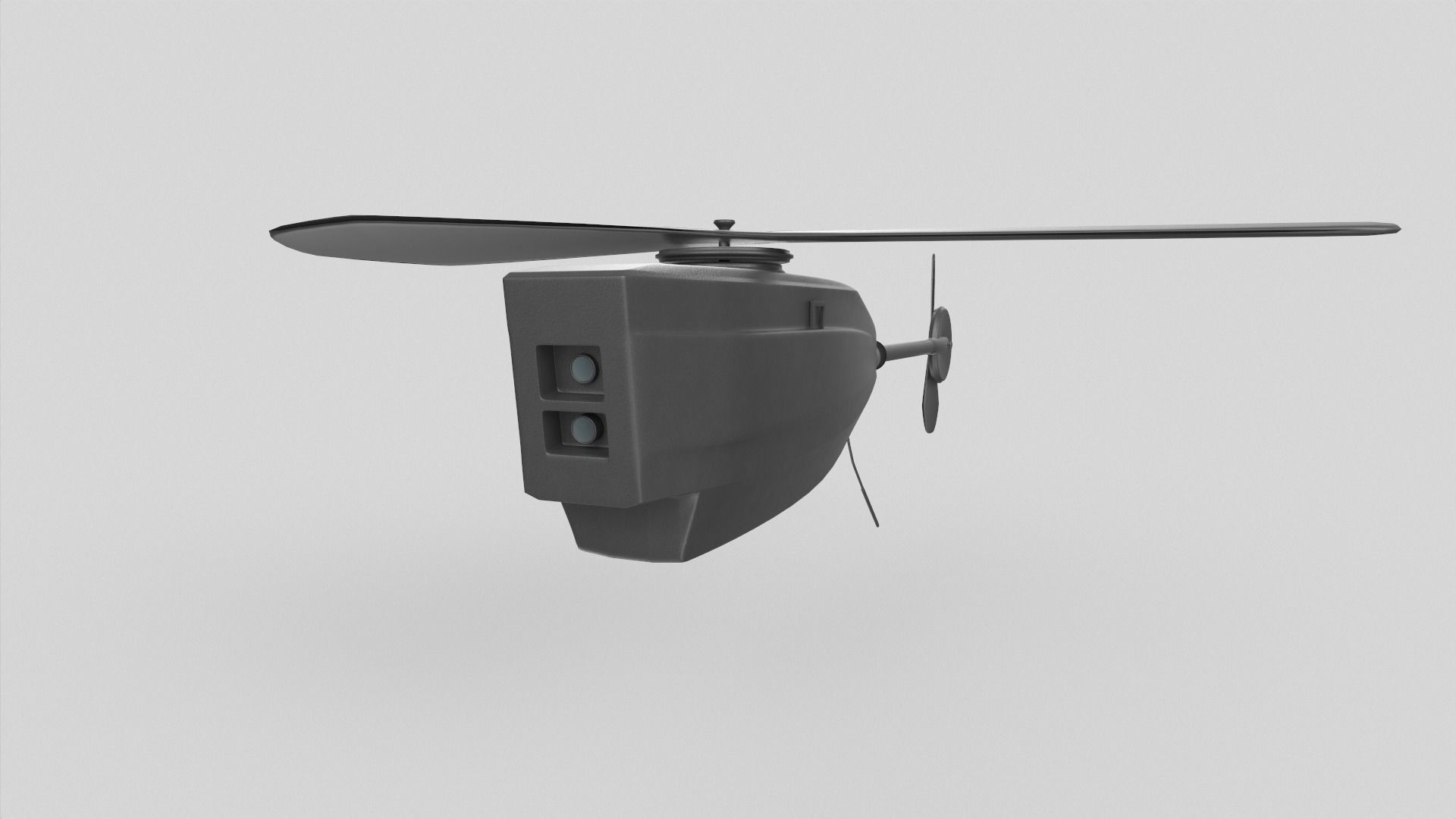 Black Hornet Nano UAV Micro Drone 3D model_13