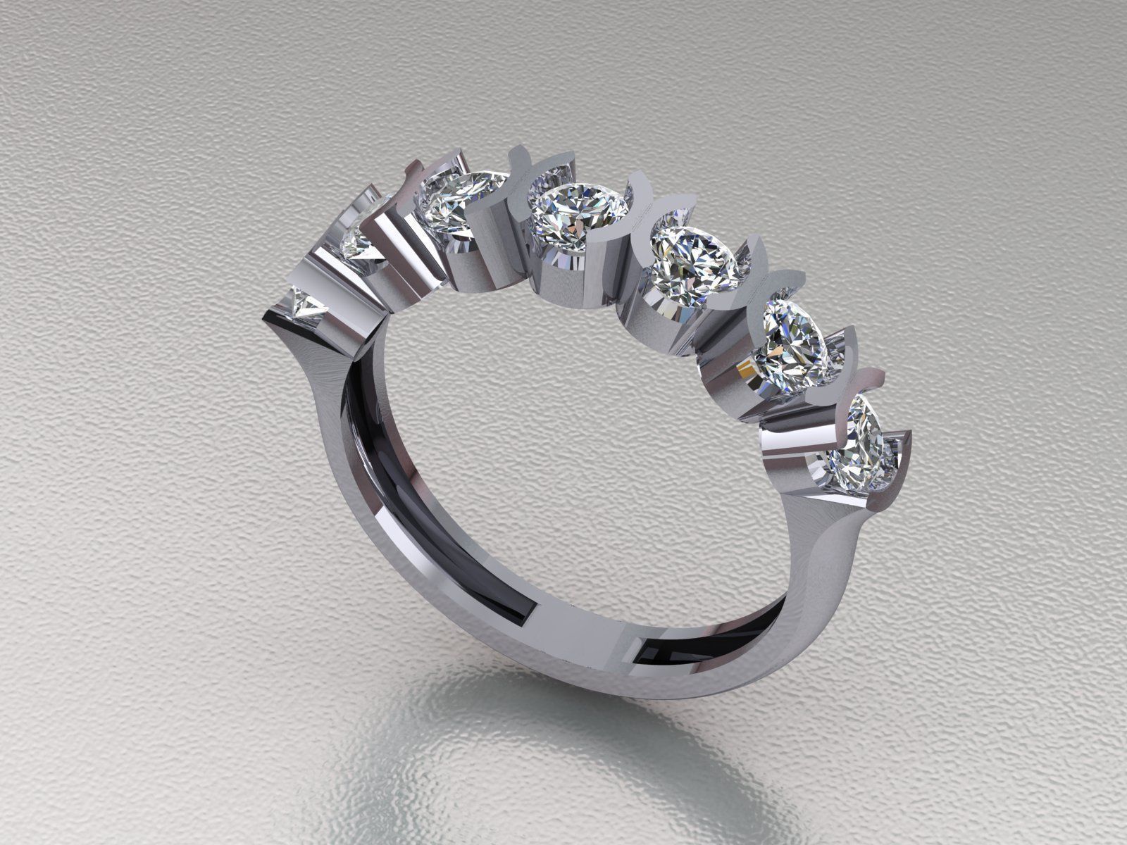 Diamond Ring 153 3D print model_2