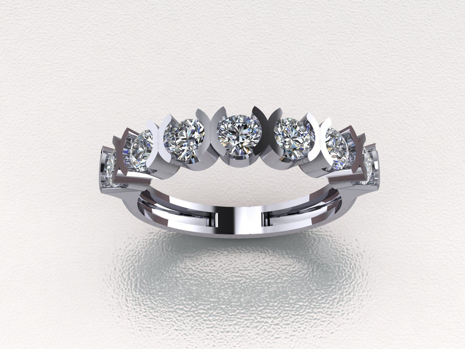 Diamond Ring 153 3D print model_1