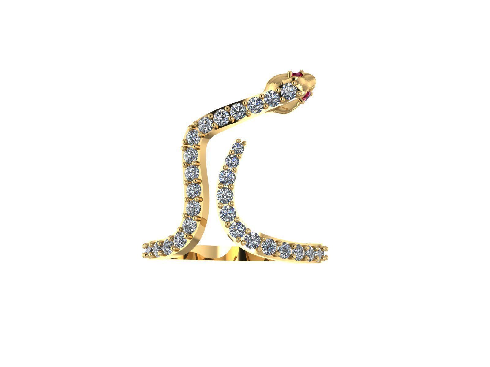 Diamond Ring 154 3D print model_4