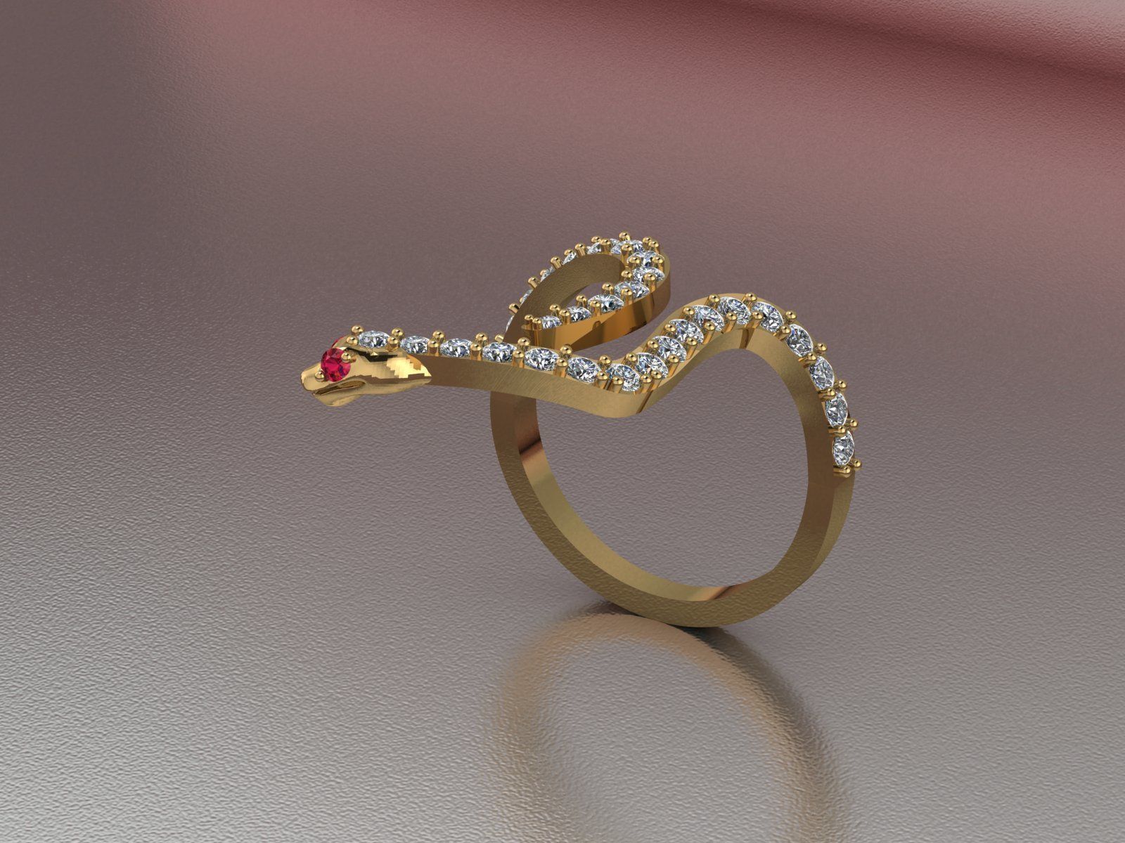 Diamond Ring 154 3D print model_2