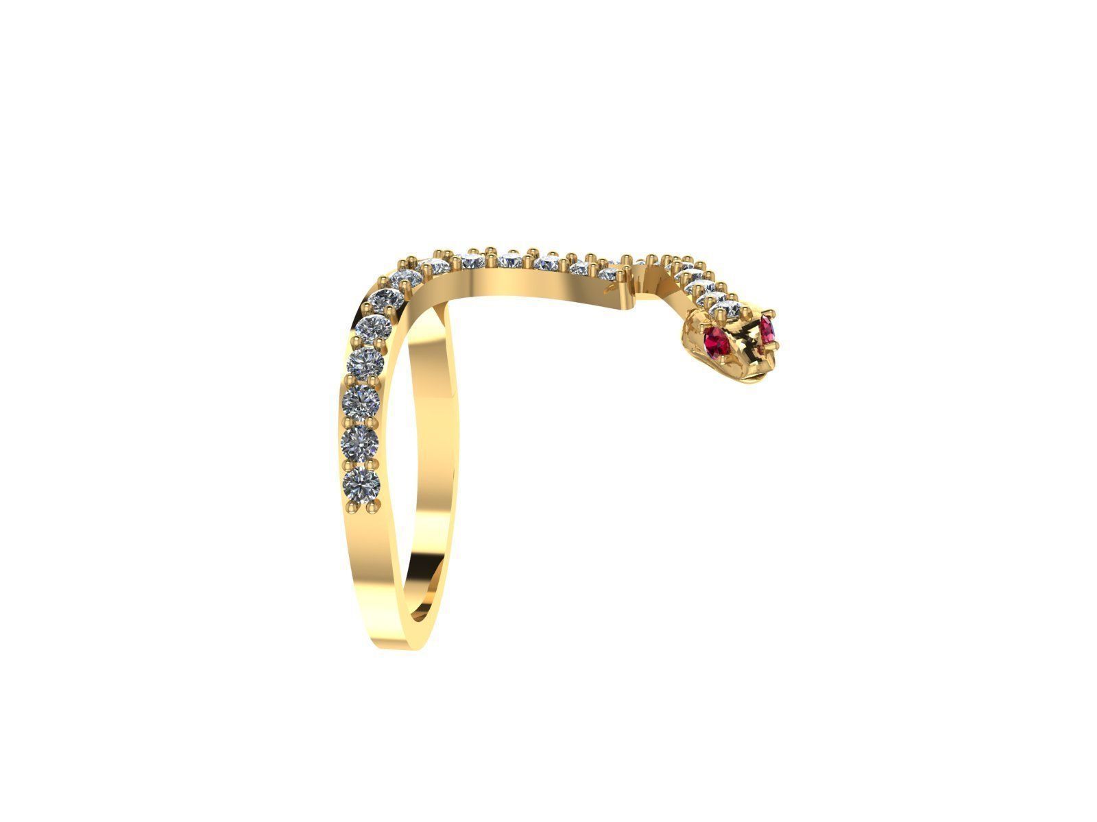 Diamond Ring 154 3D print model_3