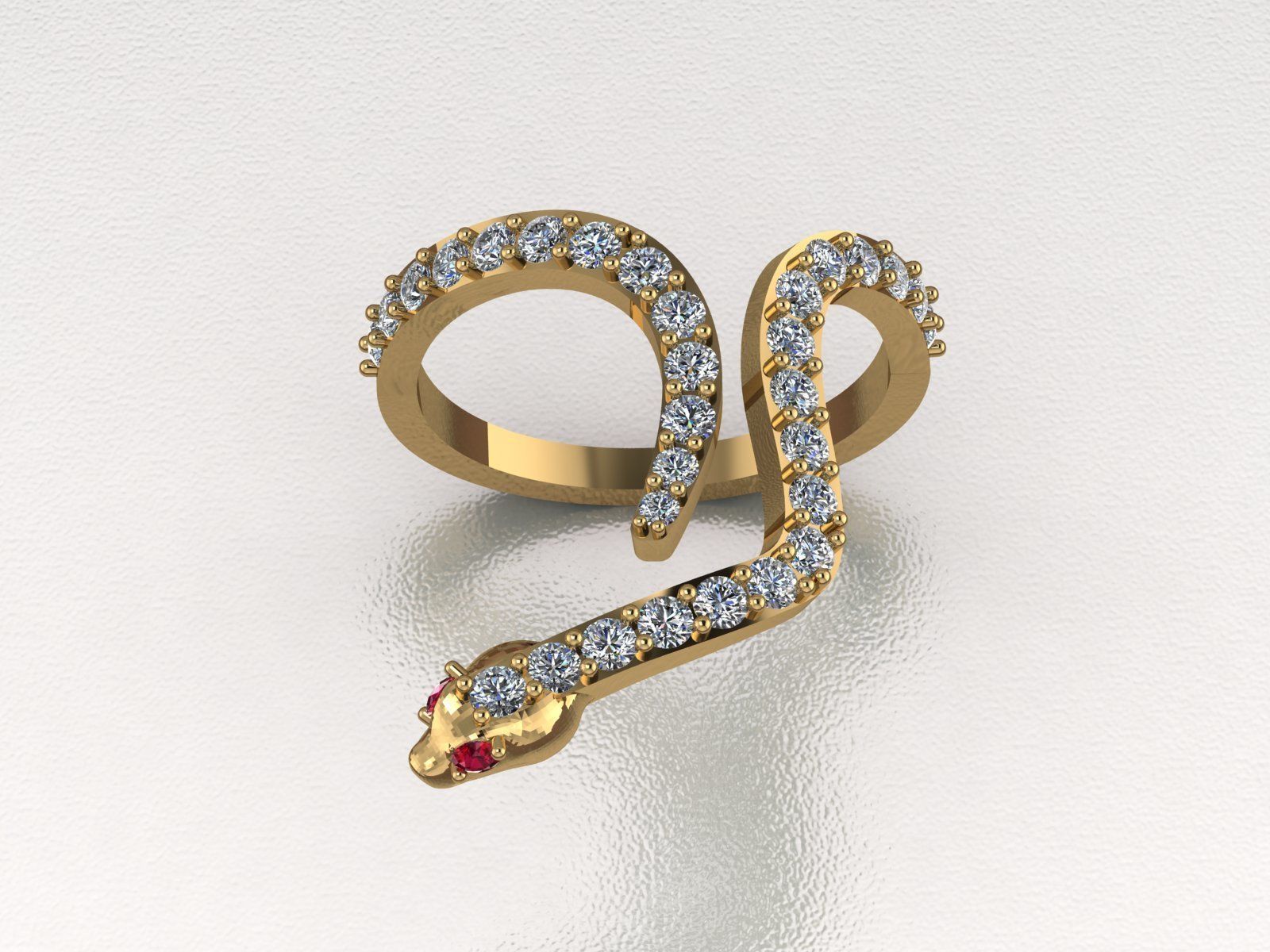 Diamond Ring 154 3D print model_1