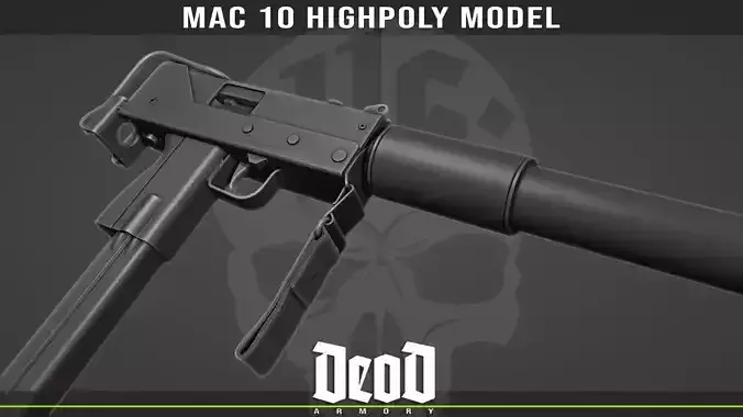 MAC 10 Highpoly model