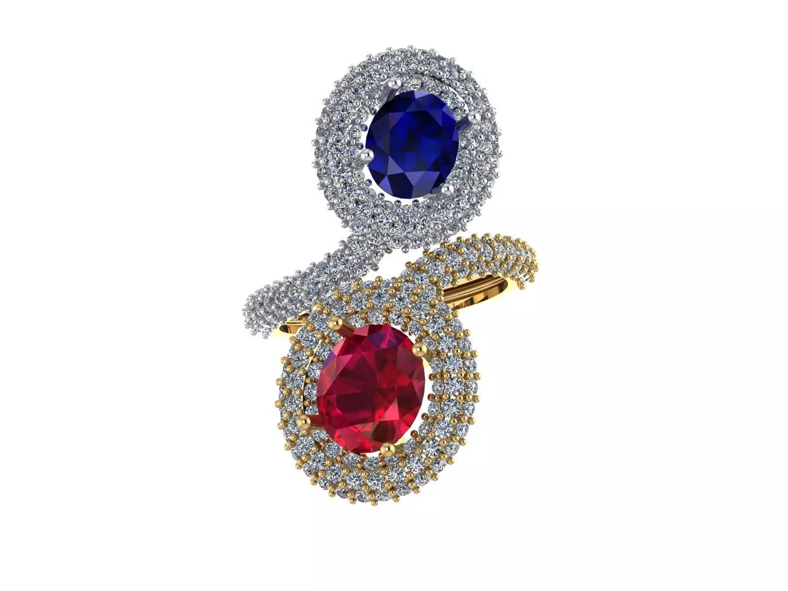 Diamond Ring 161 3D print model_0