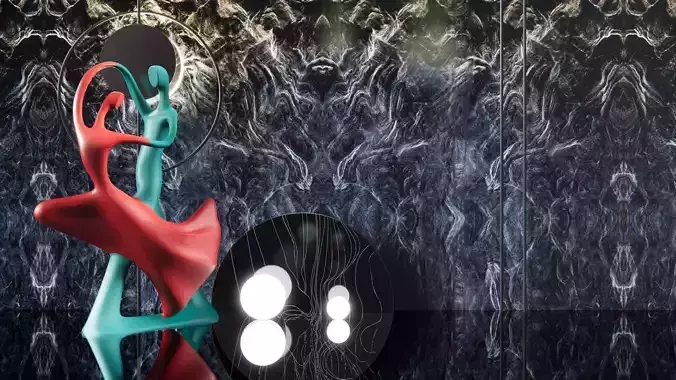 modern shaped figure sculpture