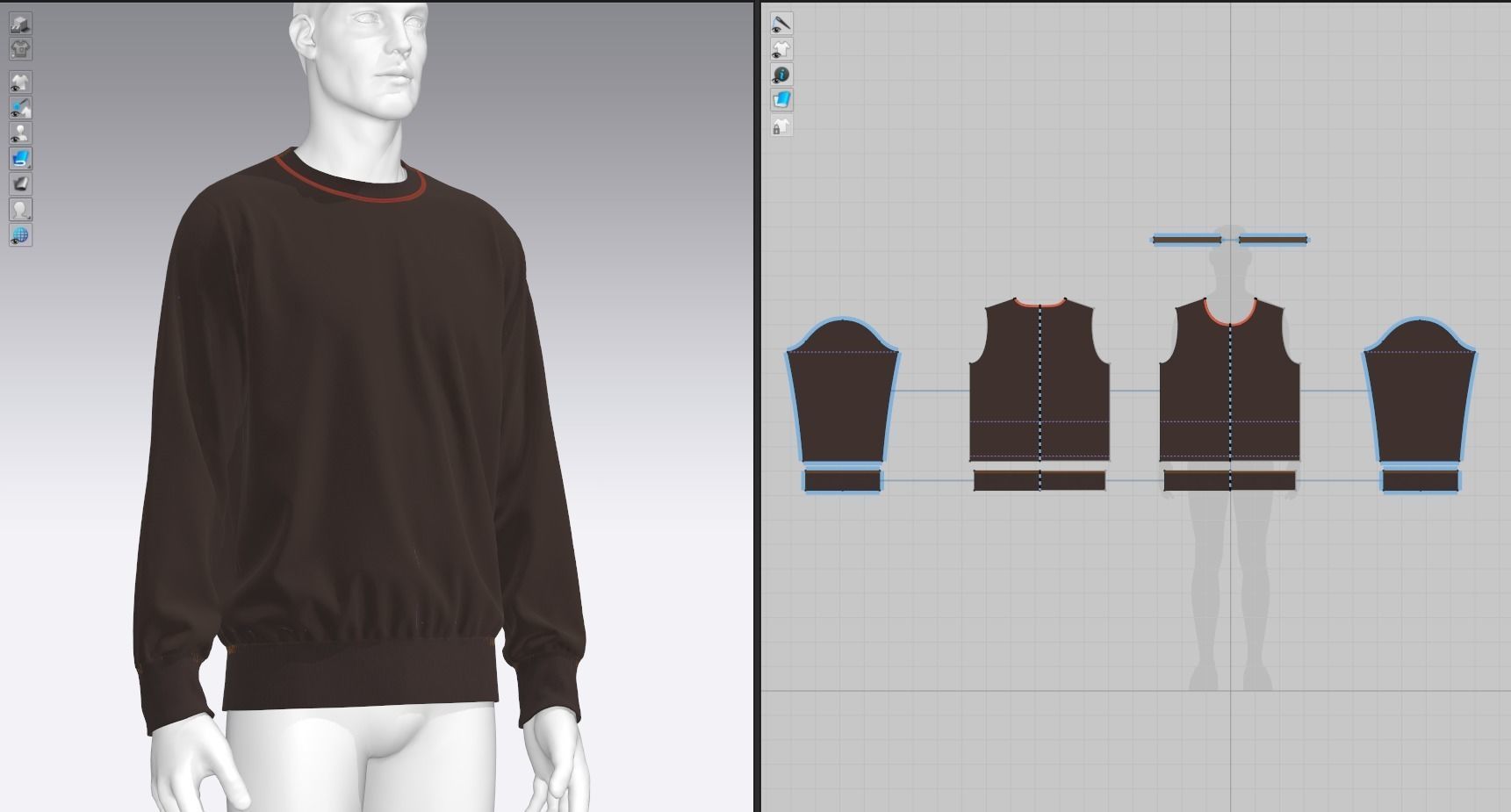 Crew-neck Sweatshirt 3D model_12