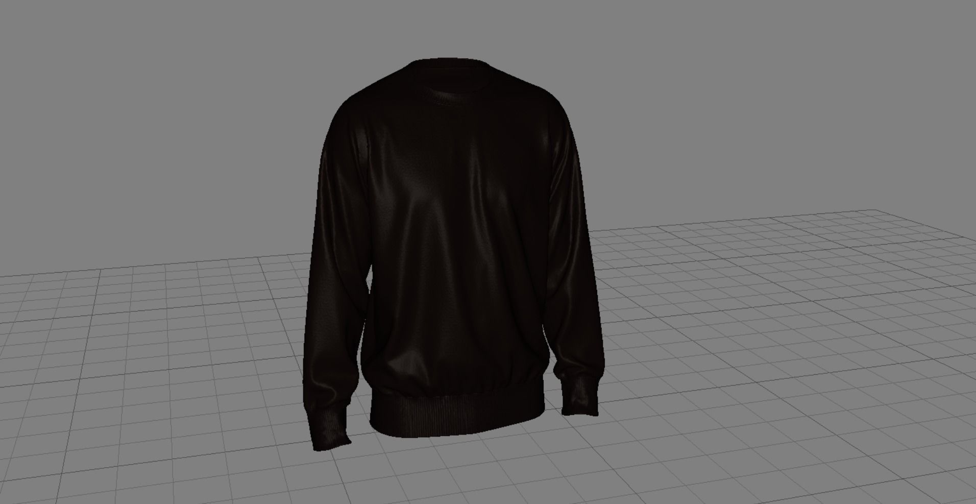 Crew-neck Sweatshirt 3D model_8