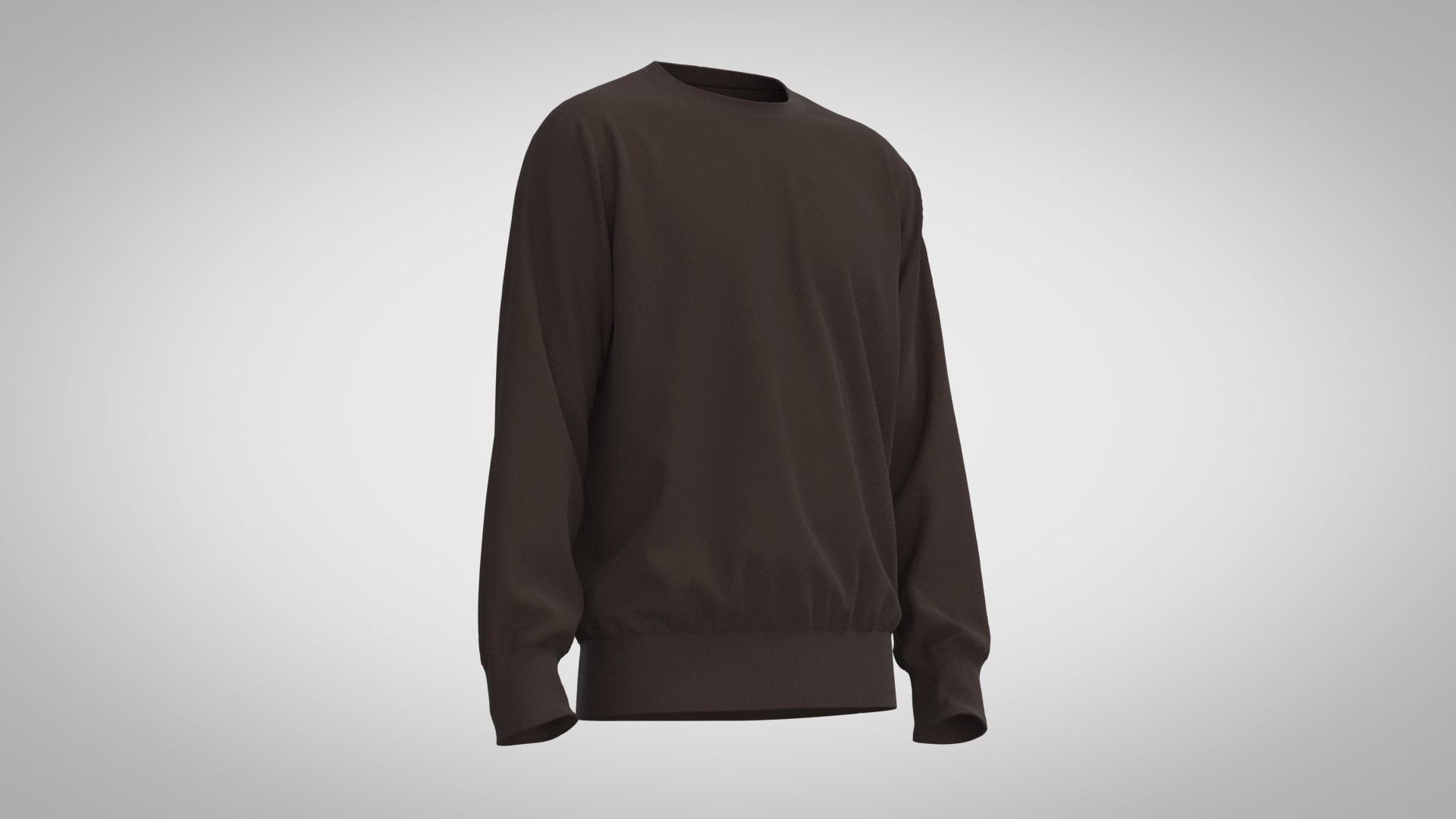 Crew-neck Sweatshirt 3D model_4