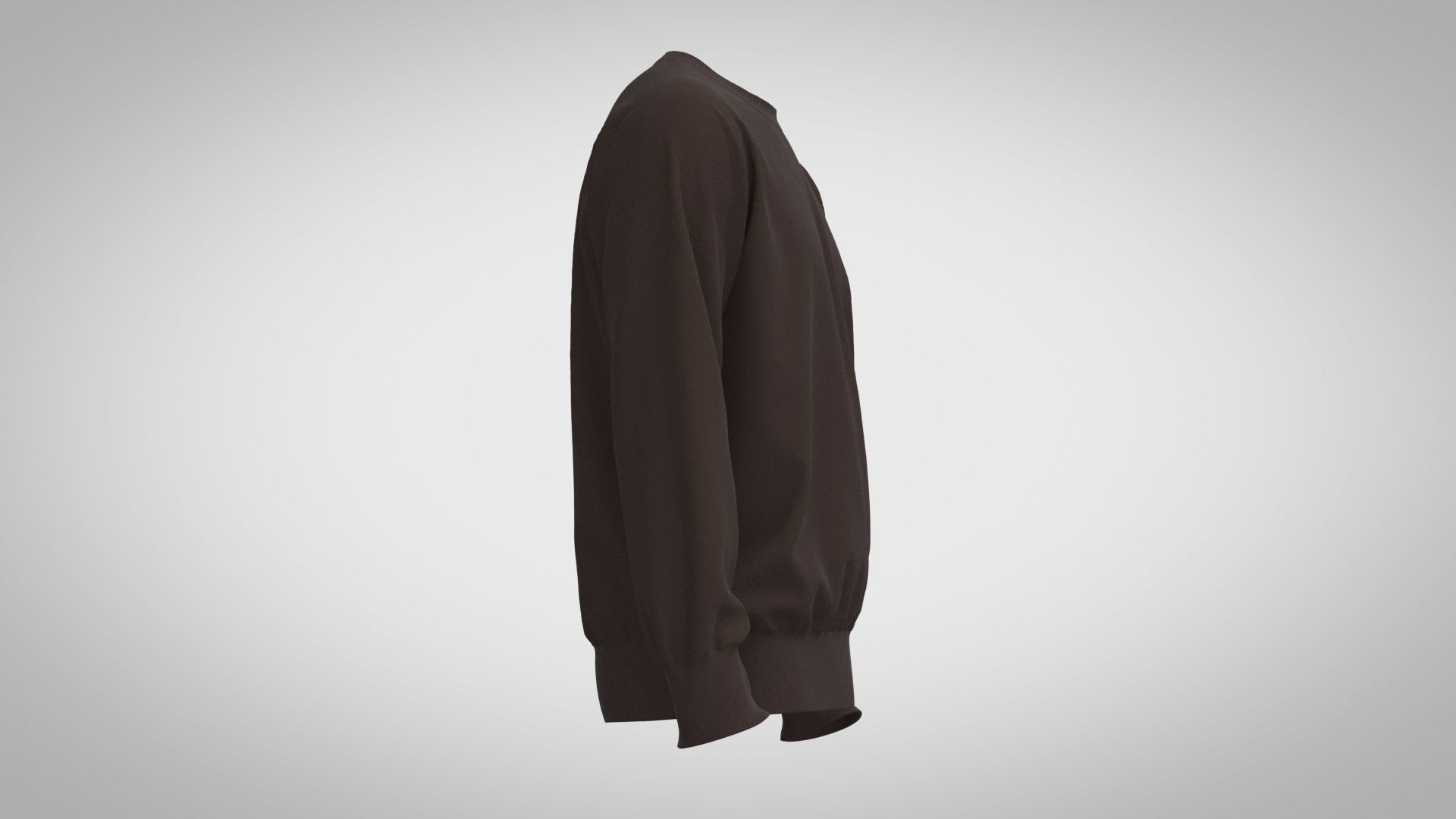 Crew-neck Sweatshirt 3D model_5