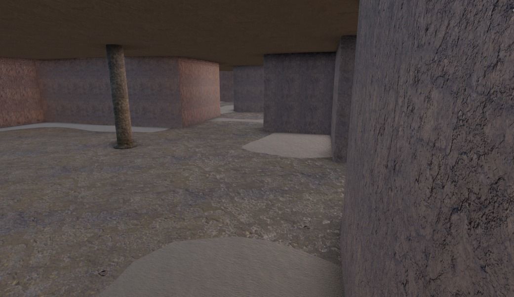 ancient egyptian ruins scene 3D model_8