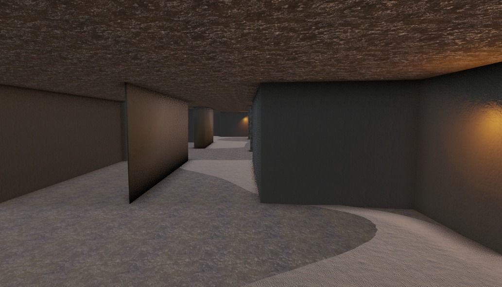 ancient egyptian ruins scene 3D model_6