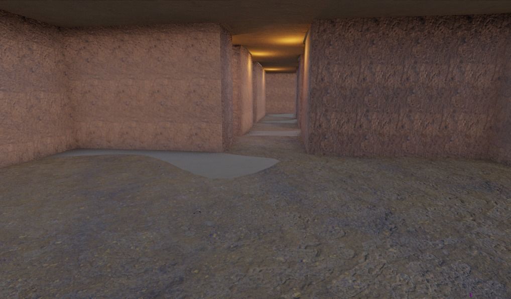 ancient egyptian ruins scene 3D model_10